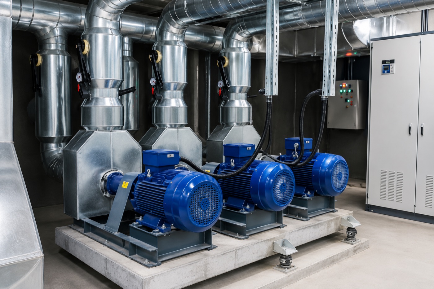 Chilled water pumping skid
