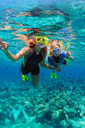 snorkeling at tioman