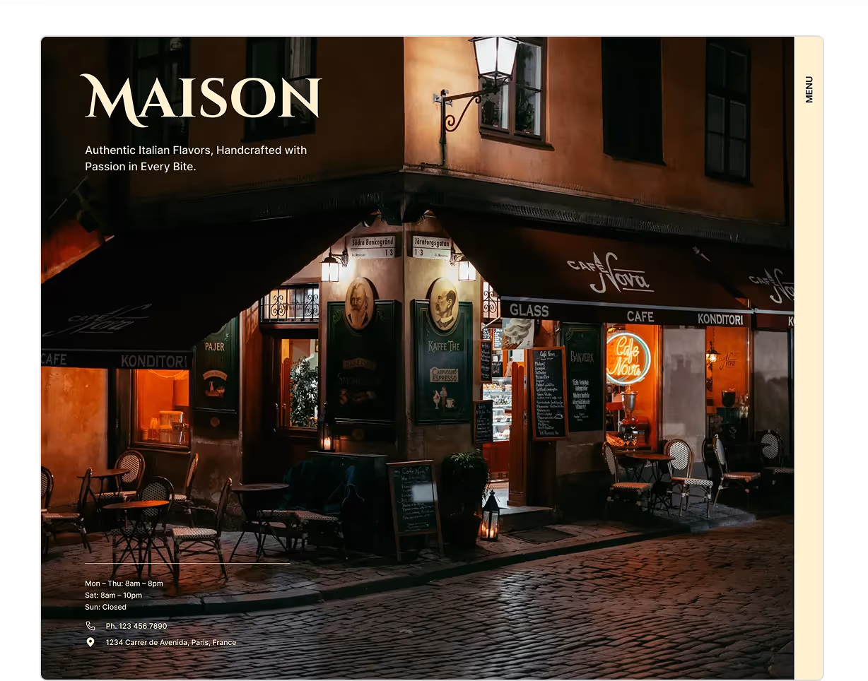 Images of web design project