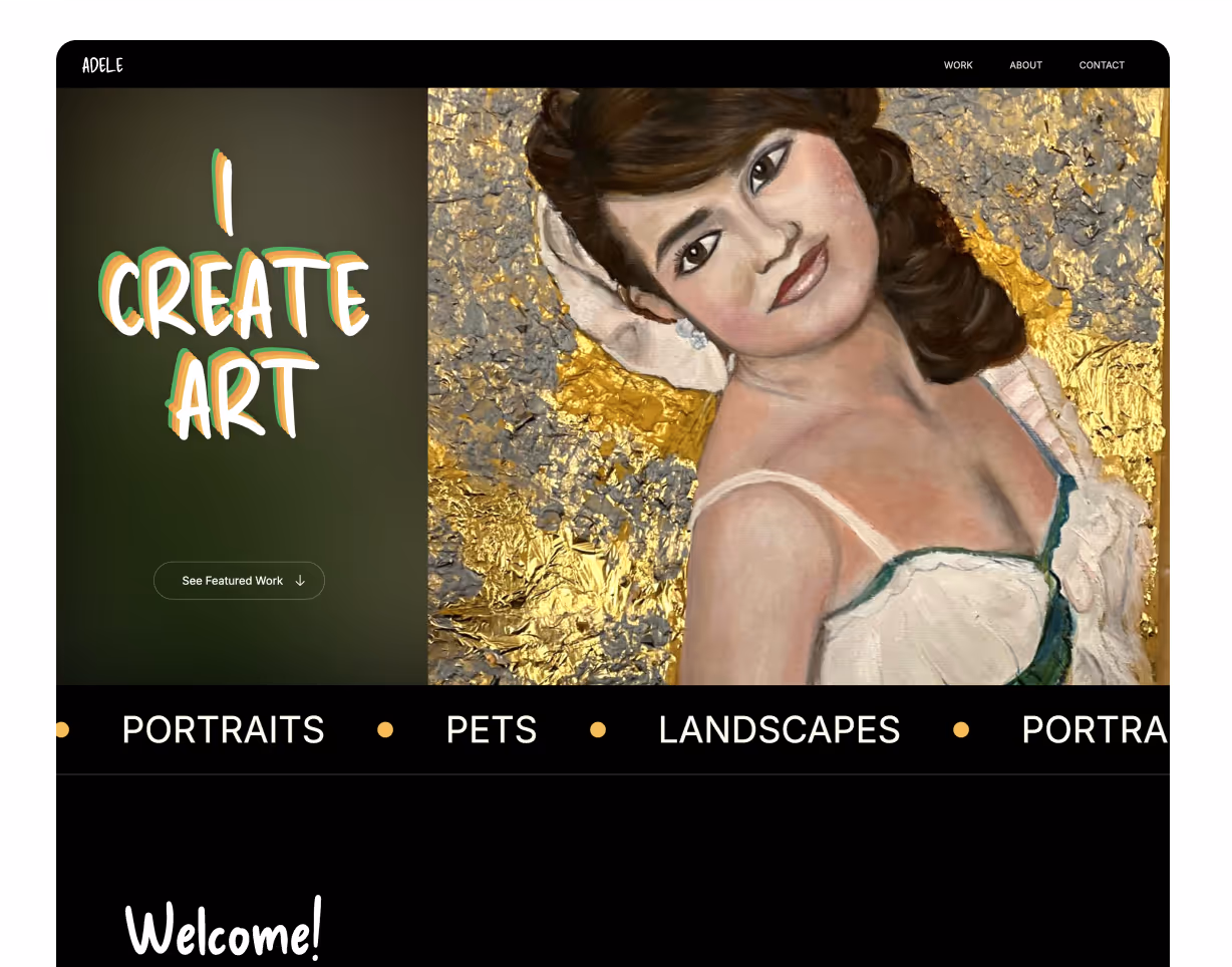 Images of web design project