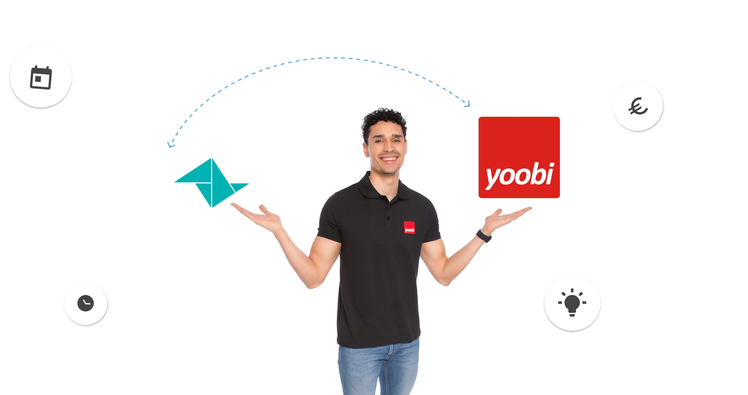 Alle geregistreerde uren, kilometers en bedragen overzichtelijk samengevat in de timesheet van Yoobi. Registreer gewerkte uren direct in de timesheet.