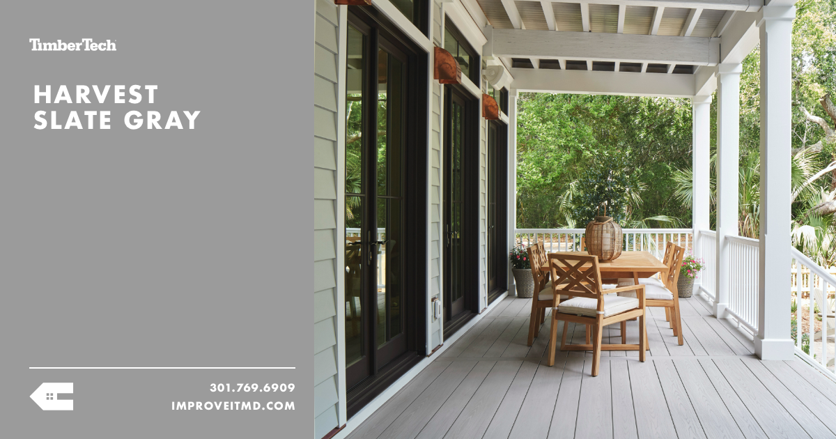 Harvest Slate Gray TimberTech Composite Decking Colors