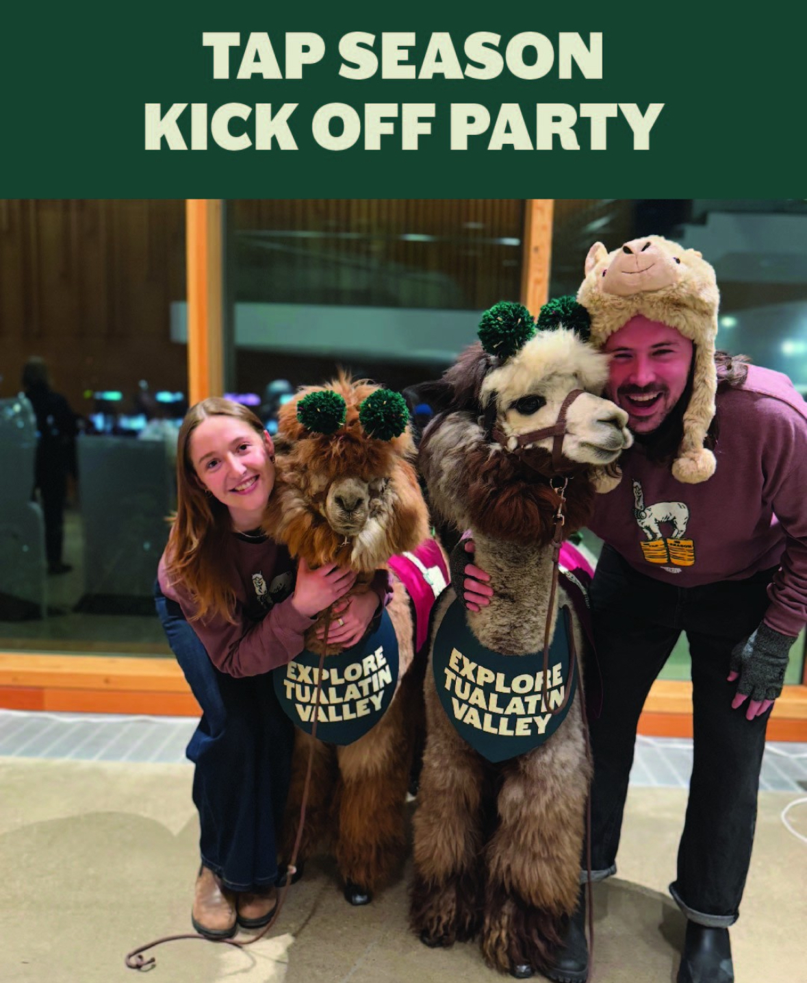 Tualatin Valley Tap Season Kickoff Saturday January 24th