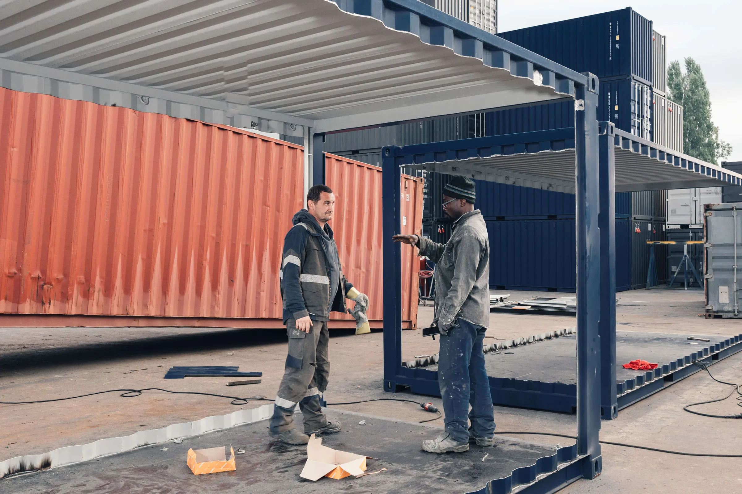 Arbeiten im Depot.