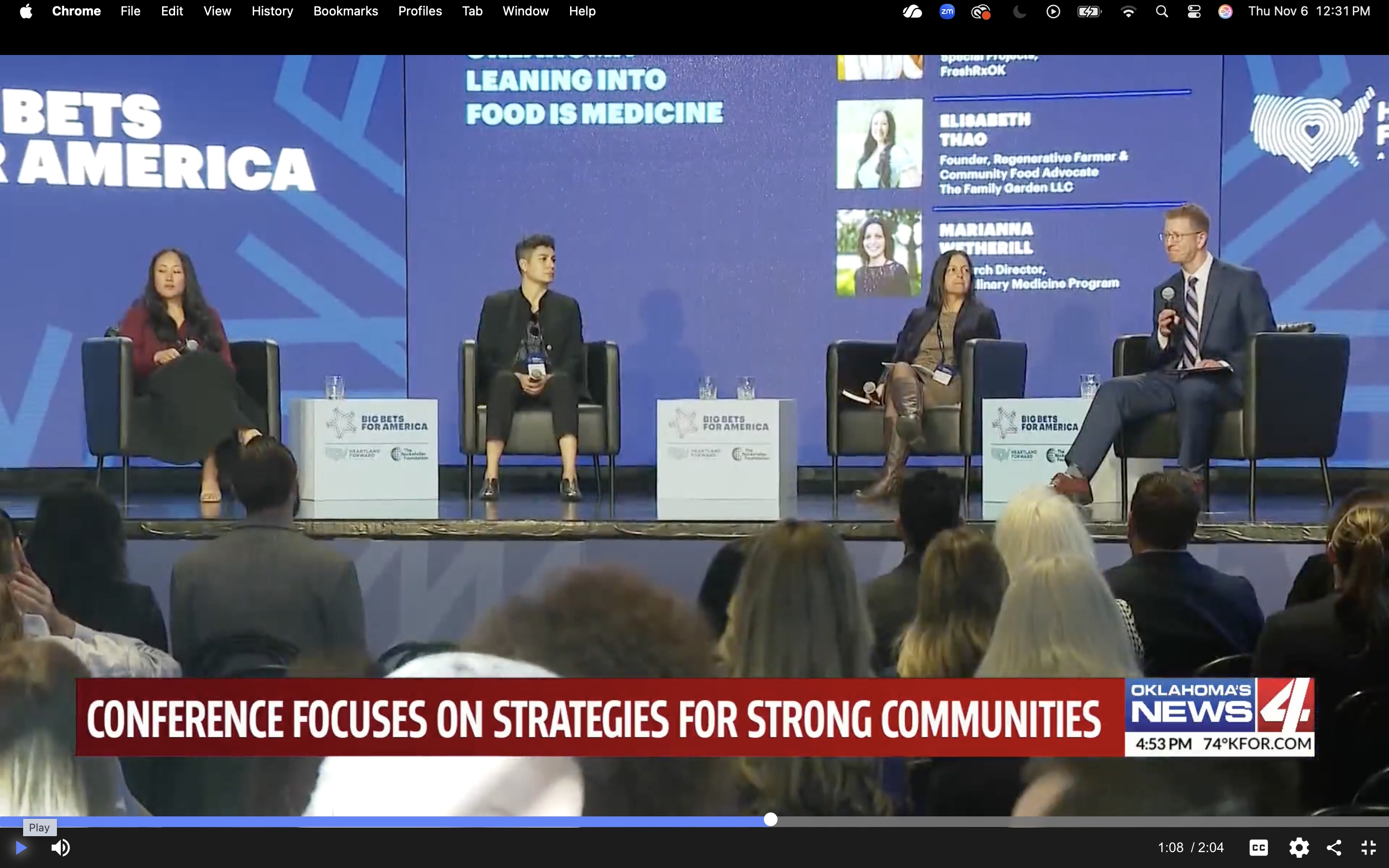 Image of Speakers on Panel at Big Bets for America