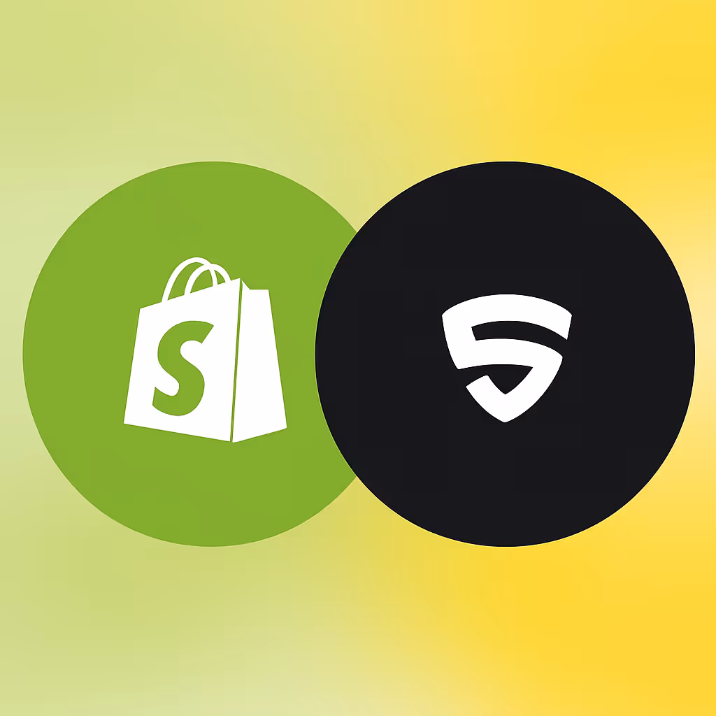 Snapshot and Shopify partnership logos