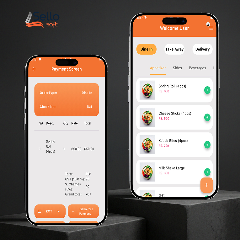 A mockup of a project