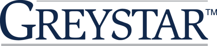 Greystar company logo text with trademark symbol.
