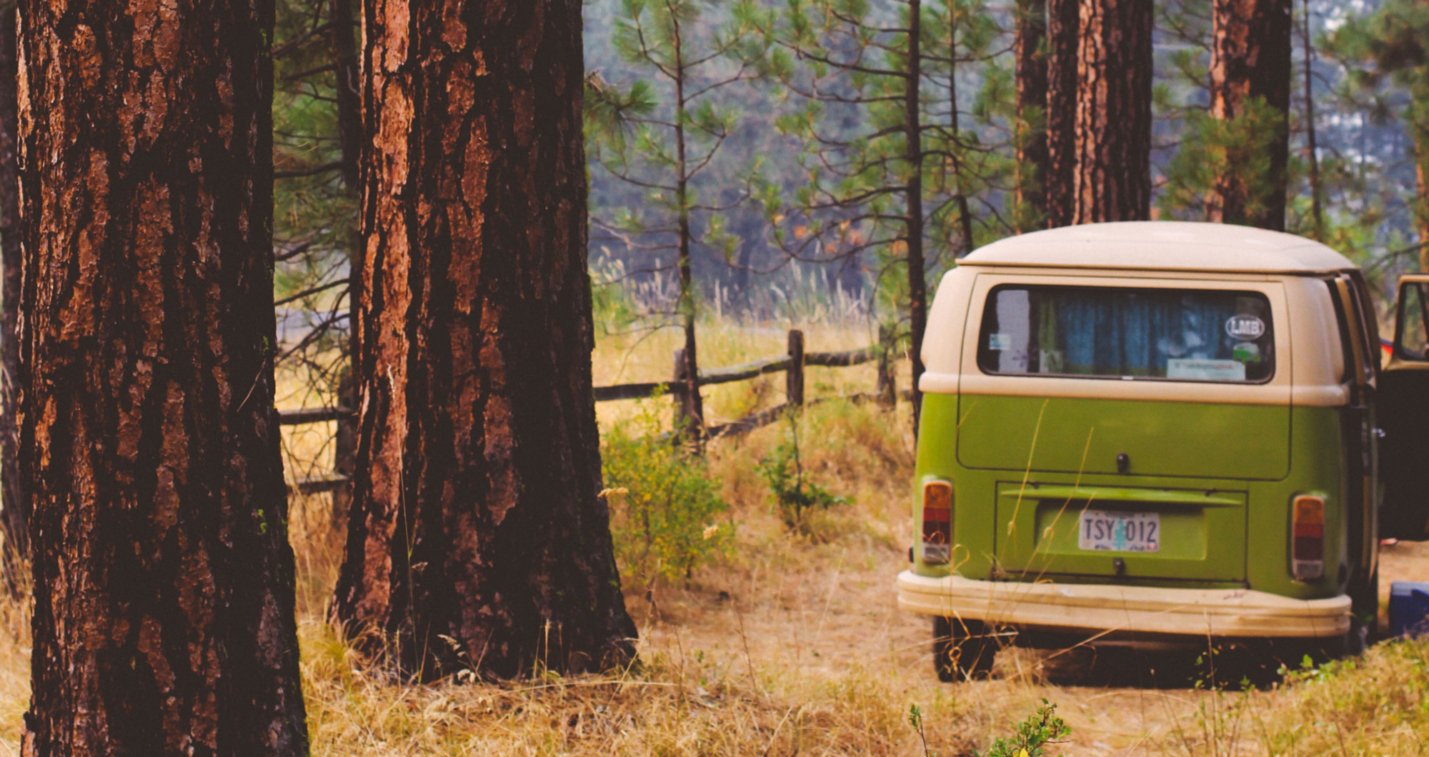 Traveling cross-country in a vintage van