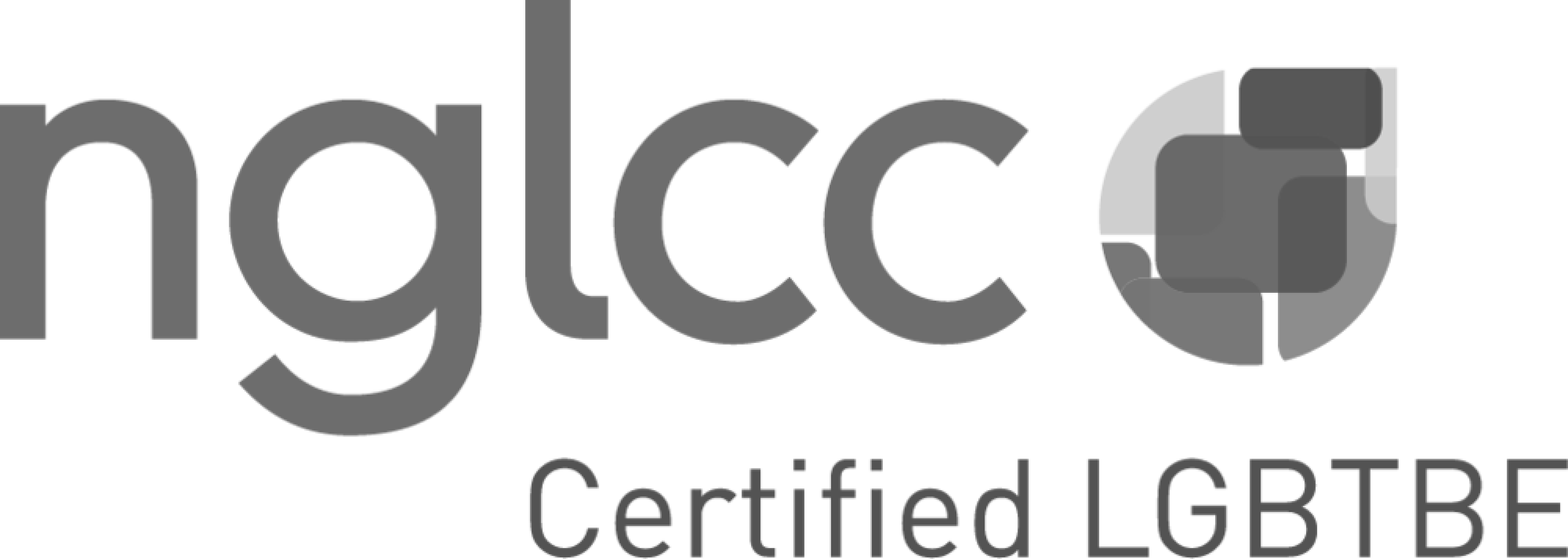NGLCC (National Gay & Lesbian Chamber of Commerce) logo featuring stylized interconnected letters in black on a transparent background.