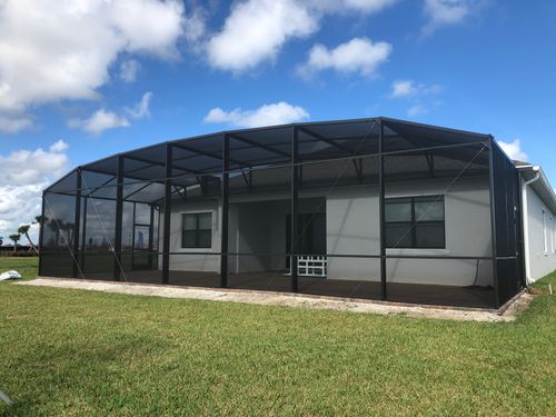 Mansard Screen Enclosure in Melbourne, FL.