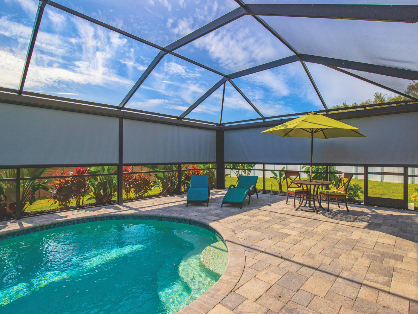 Motorized Screen in an Enclosure in Melbourne, FL