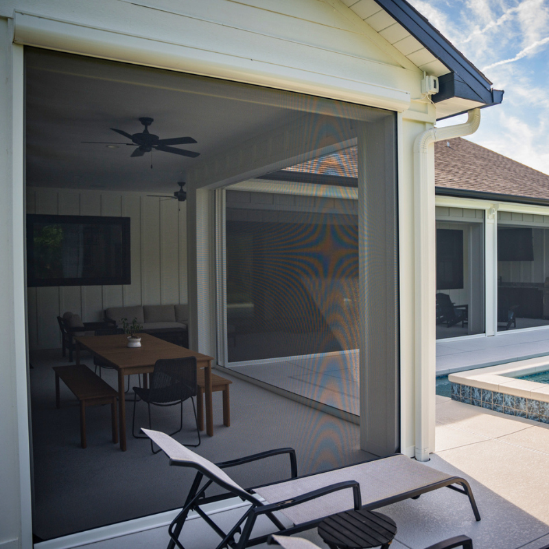 Garage Motorized Screen in Melbourne, FL.