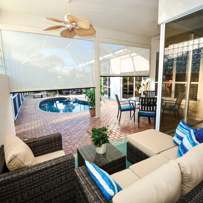 Motorized Patio Screens in Melbourne, FL.