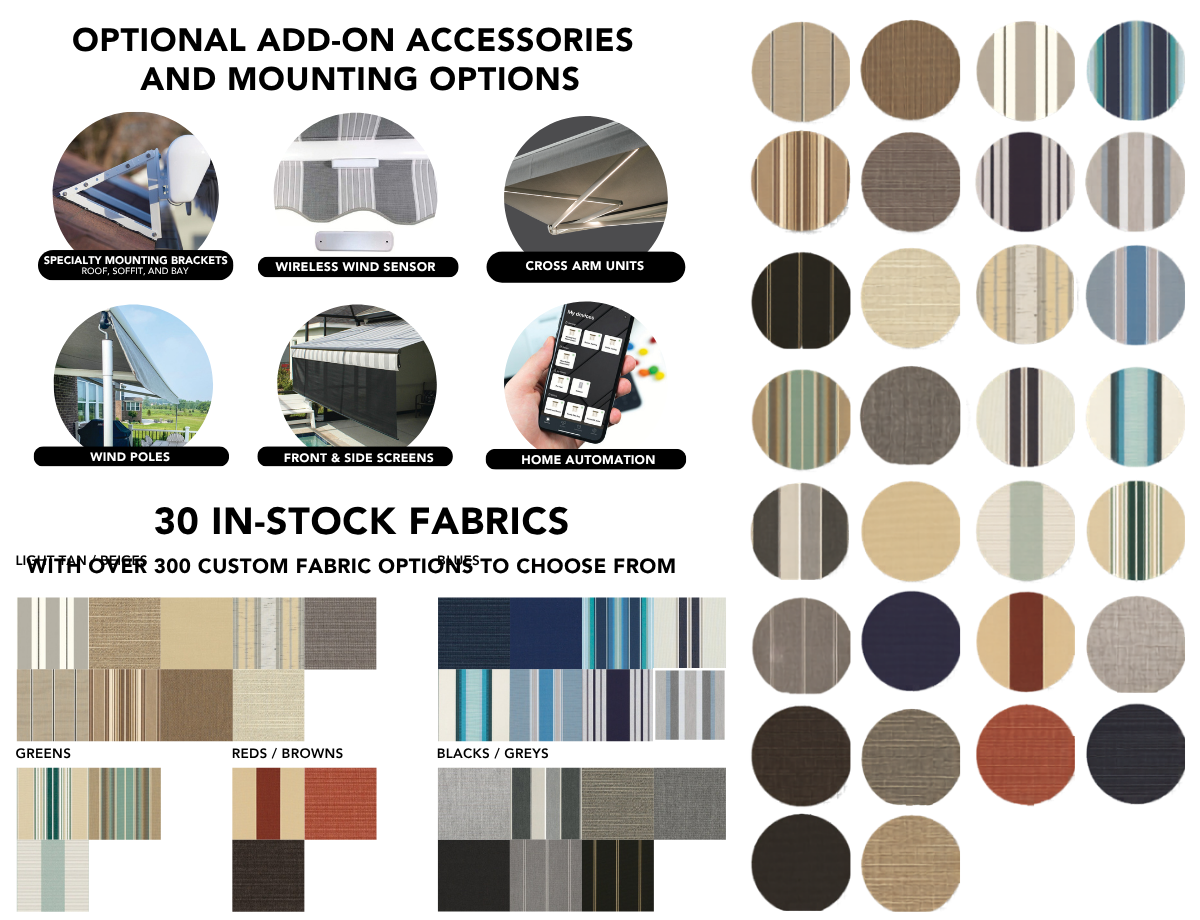 Awning fabric options