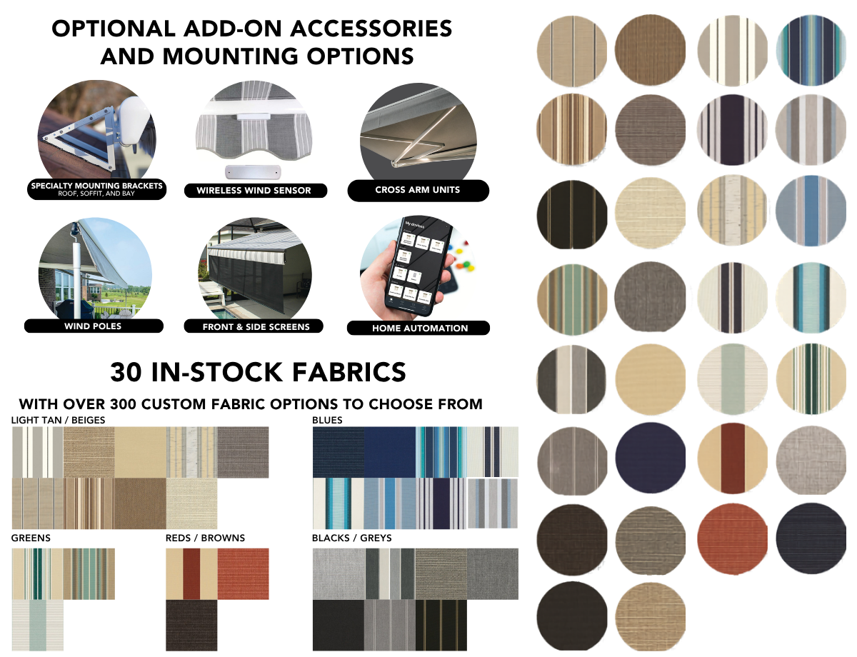 Awning fabric options