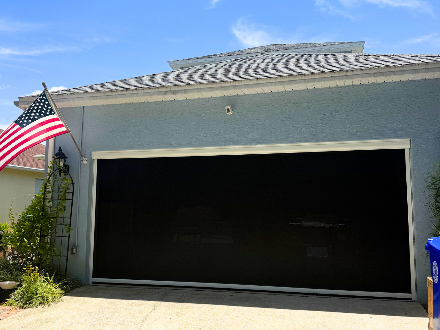 Motorized Garage Screen in Palm Bay, FL.