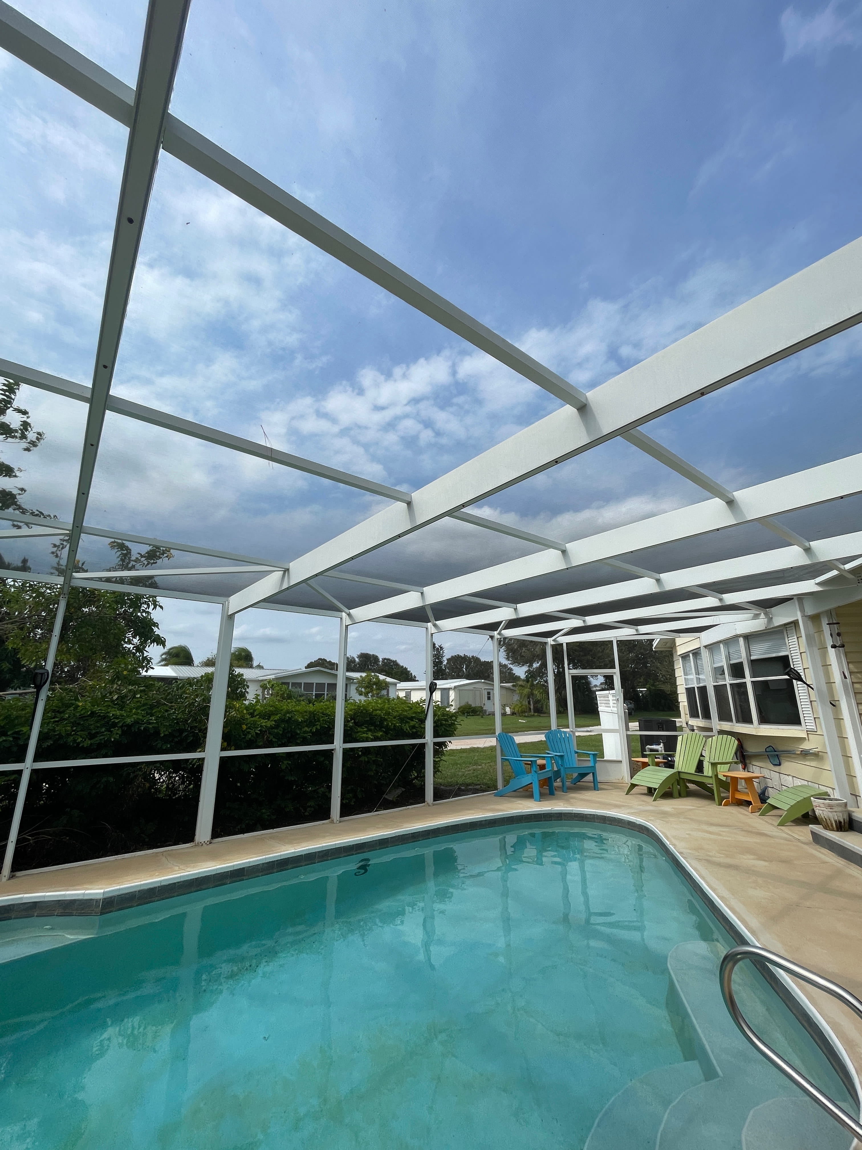 Rescreen Pool Enclosure in Palm Bay, FL.