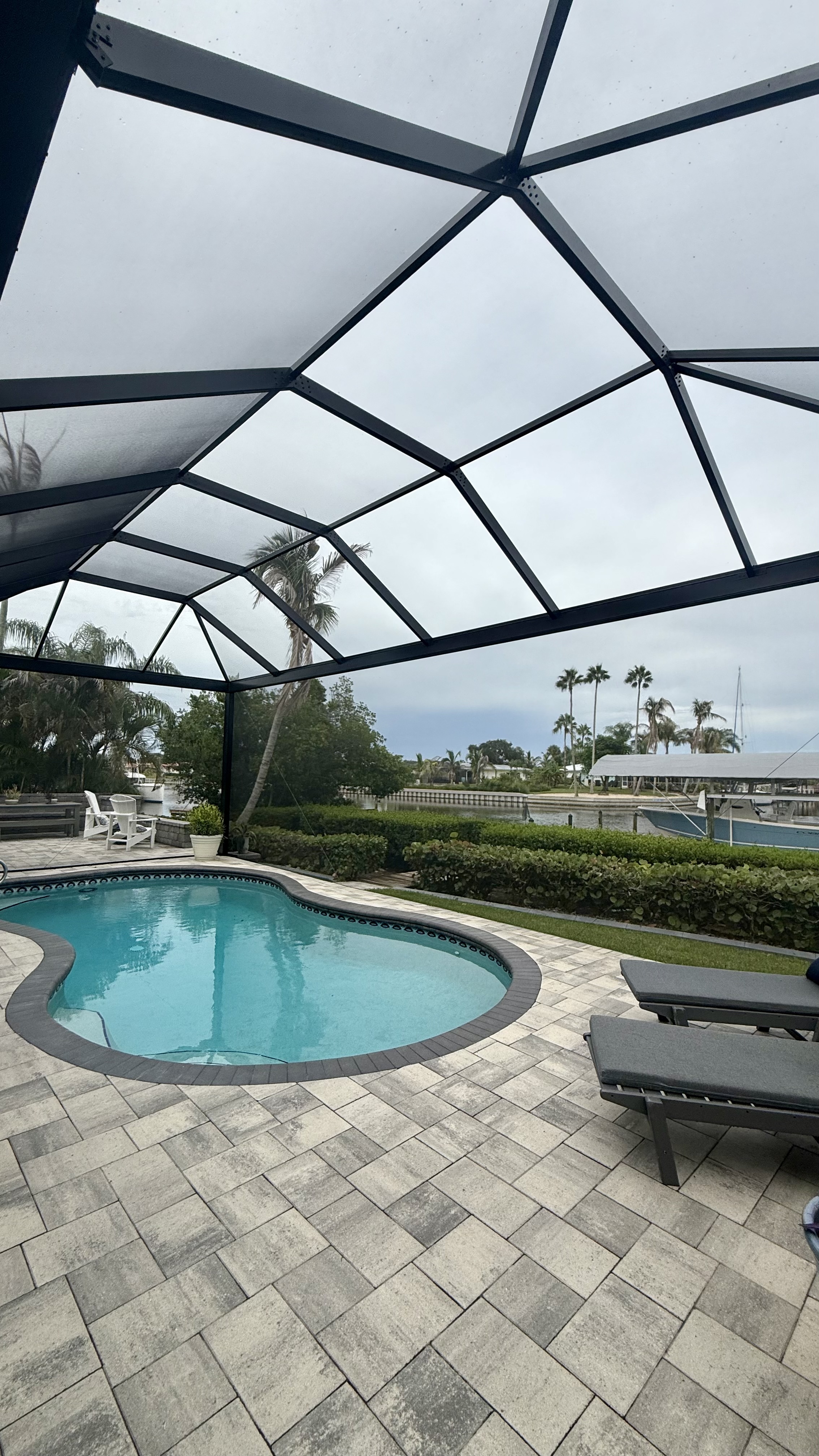 Mansard Screen Enclosure in Melbourne, FL.