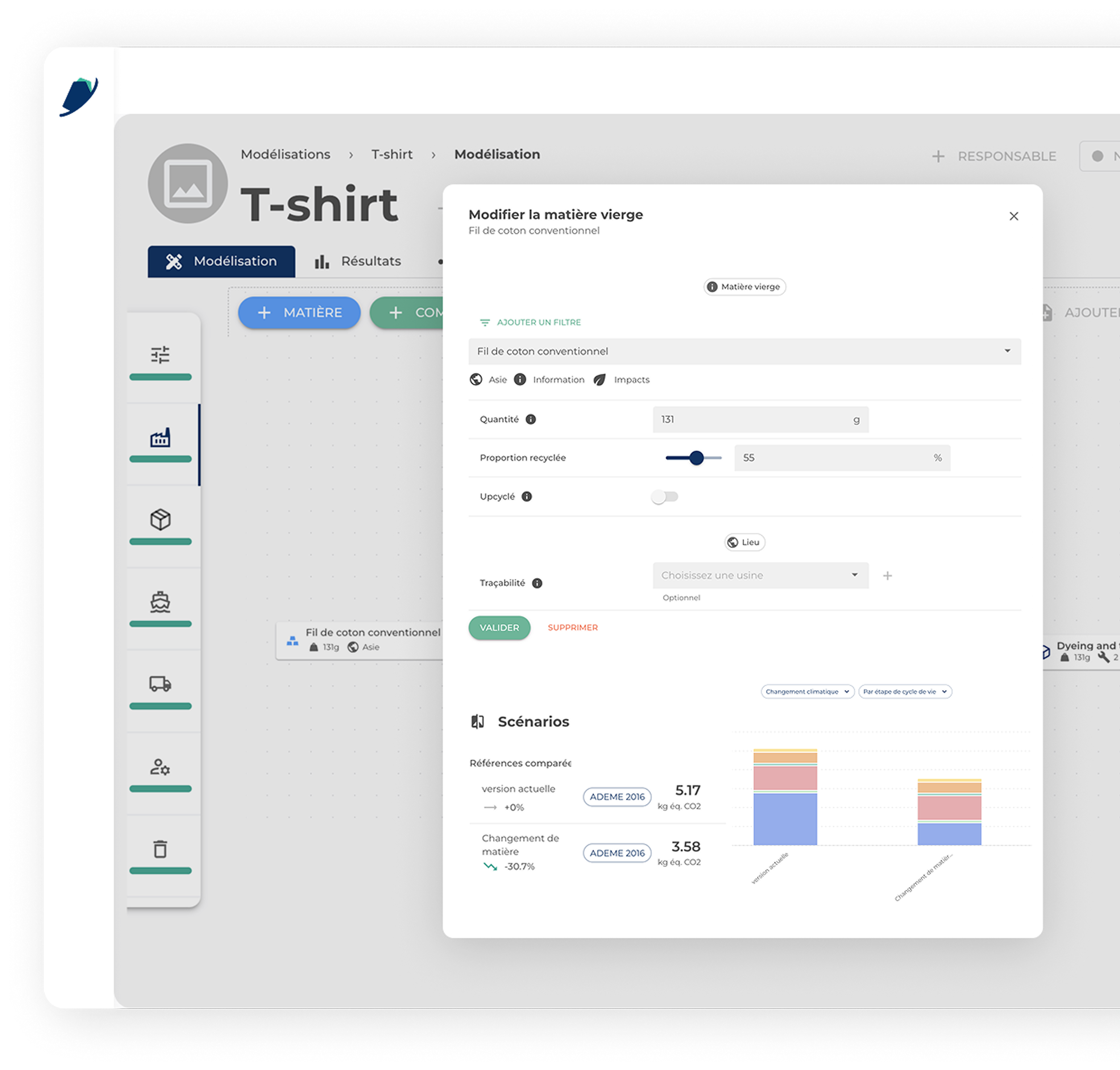 Dashboard mockup