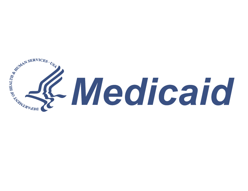 Medicaid logo with stylized eagle beside the text 'Medicaid'.