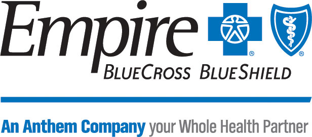 Empire BlueCross BlueShield logo with the tagline 'An Anthem Company your Whole Health Partner'.