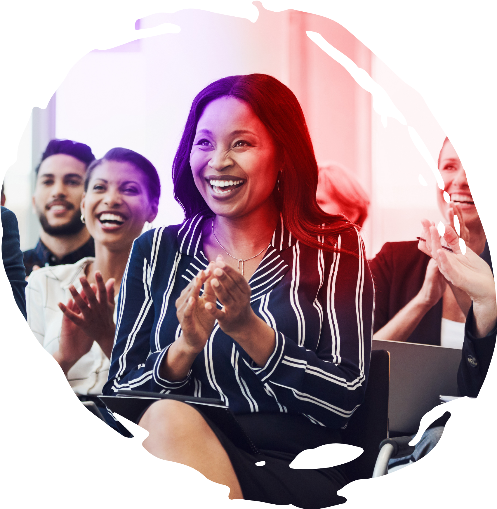 Colleagues participating in a capability building program