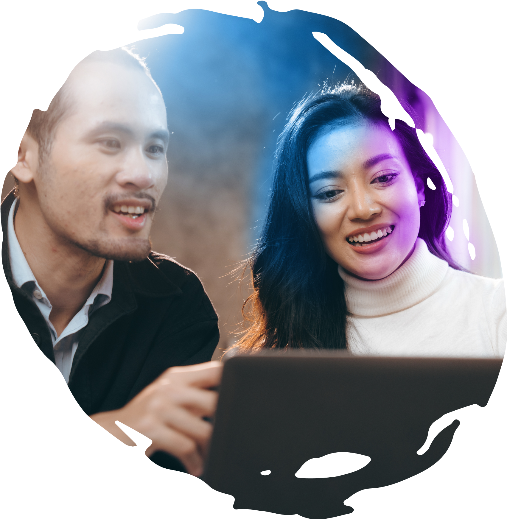 Colleagues participating in a virtual learning program