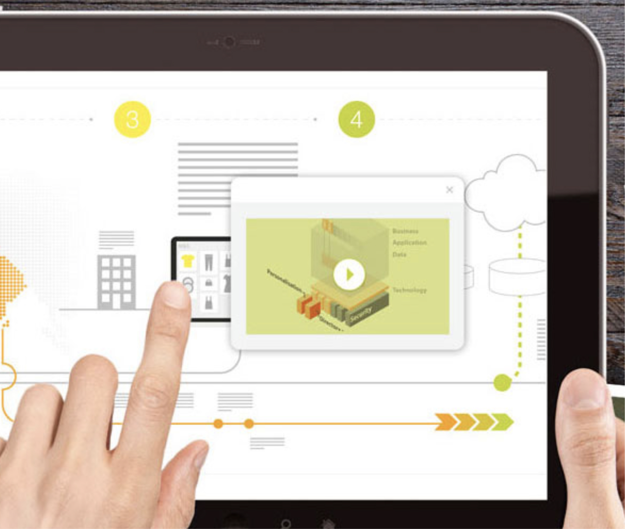 An image of interactive information design created by Ludic