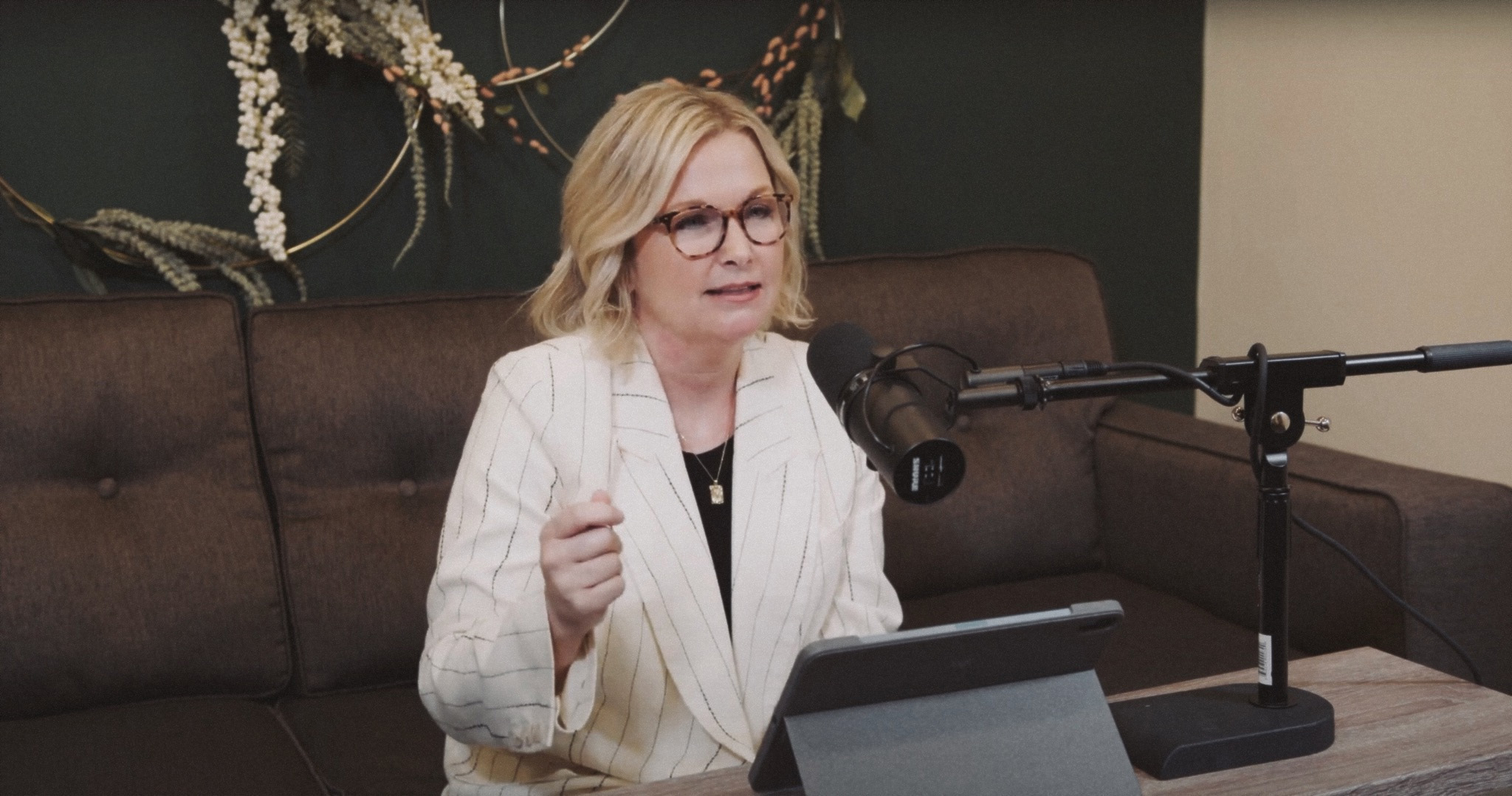 Bethany Vochatzer leading her Rooftops podcast