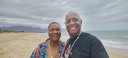 A portrait of Bill and Lorrie Trout