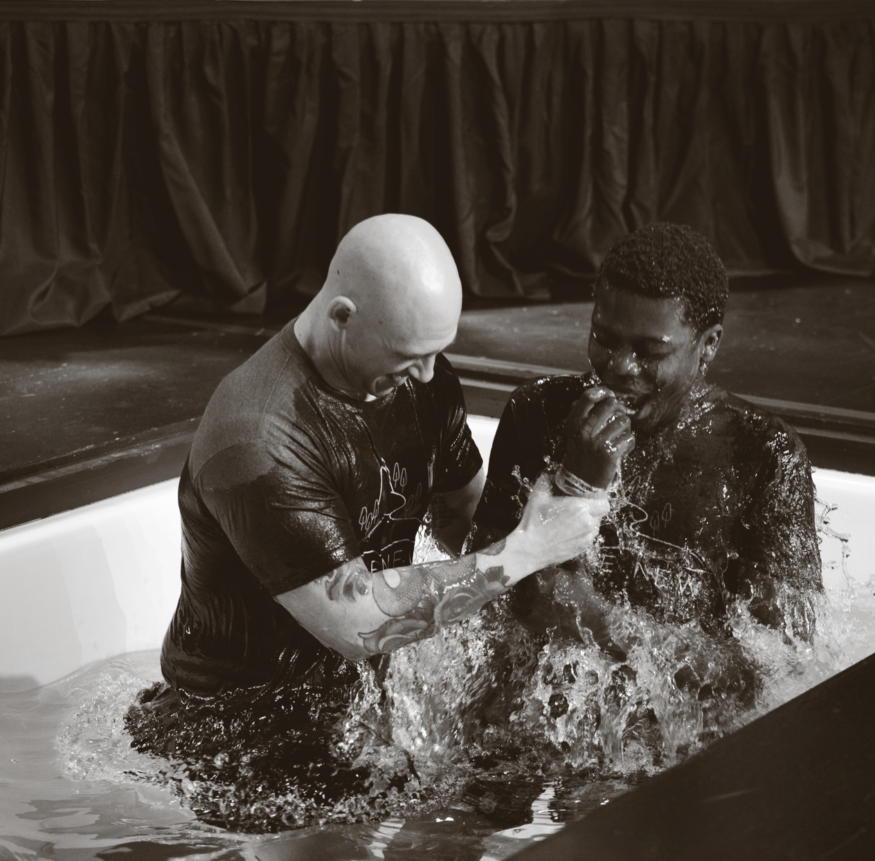 Two Nimbus Library founders in a minimalist office, showcasing the professional and versatile use of the library.