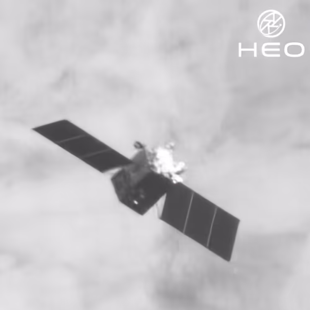 HEO Non-Earth Imagery of a satellite