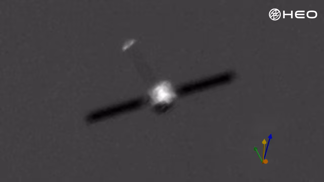 HEO Non-Earth Imagery of a satellite
