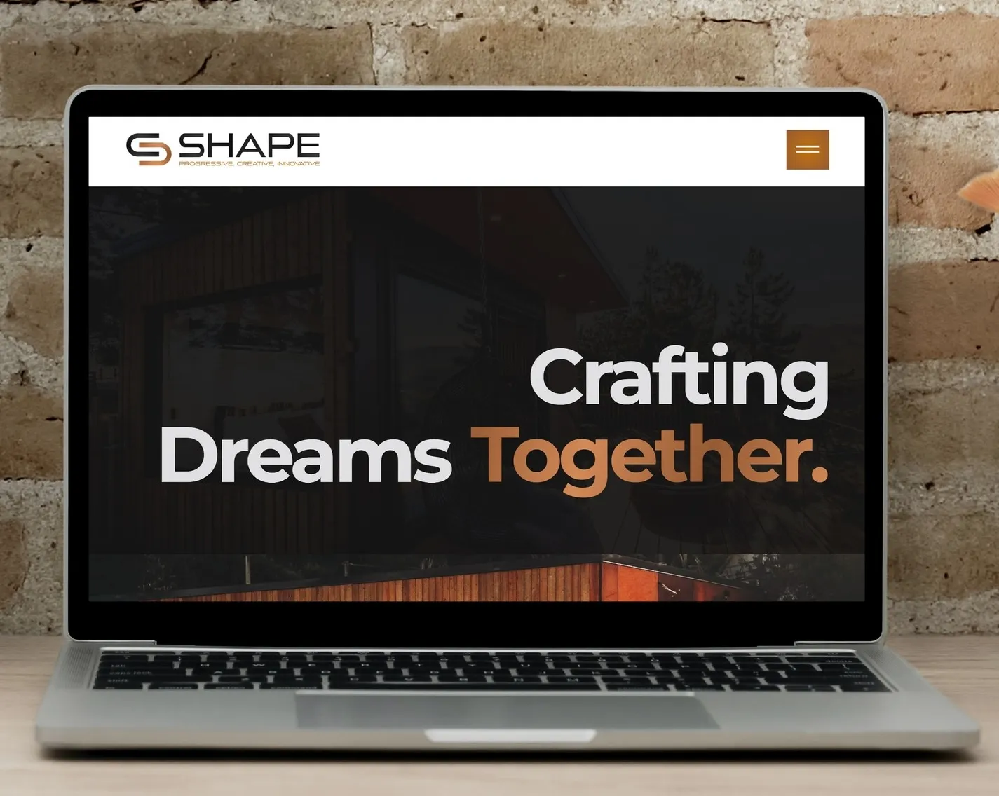 Custom-built website for Shape Construction – sleek and responsive design
