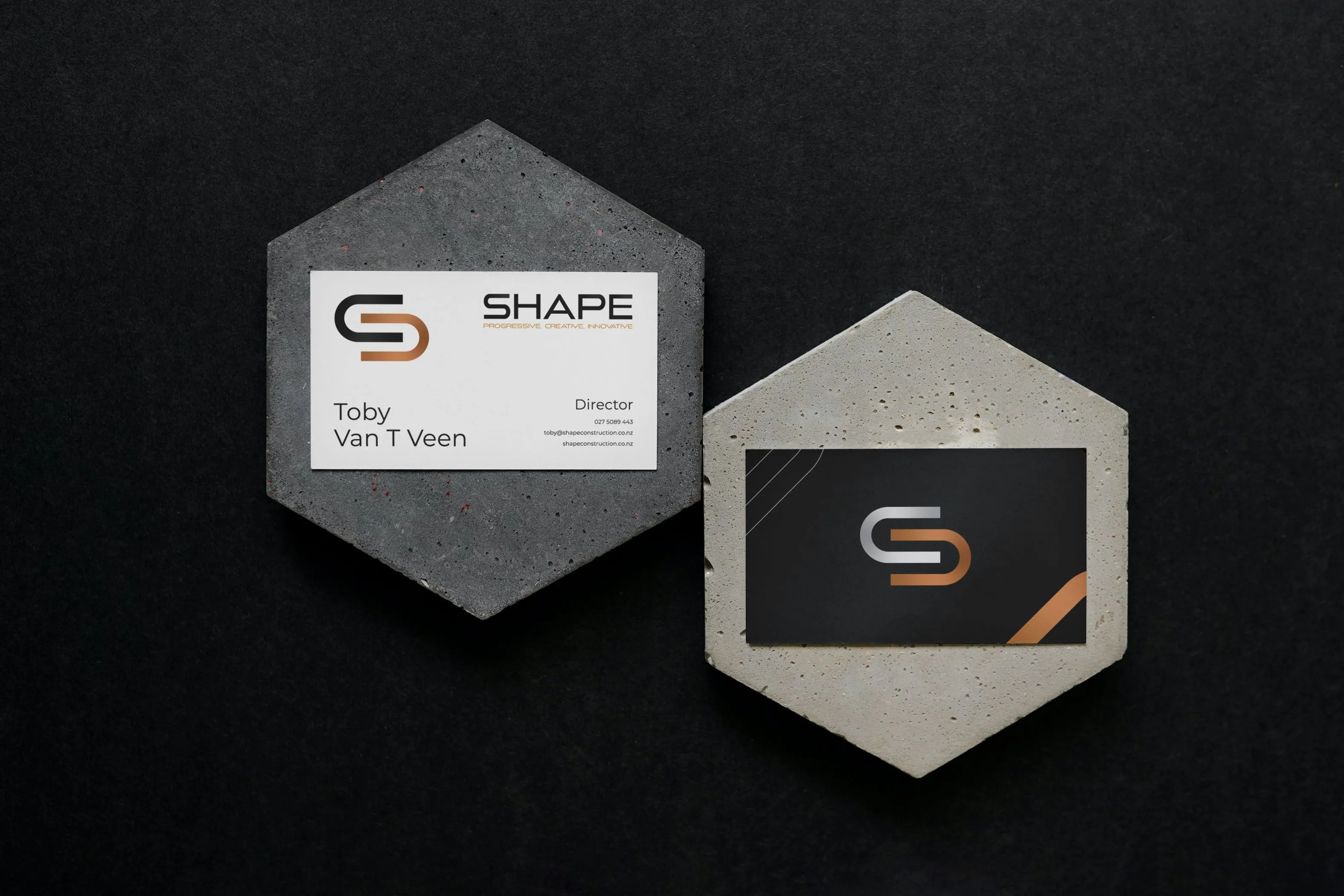 Shape Construction business card