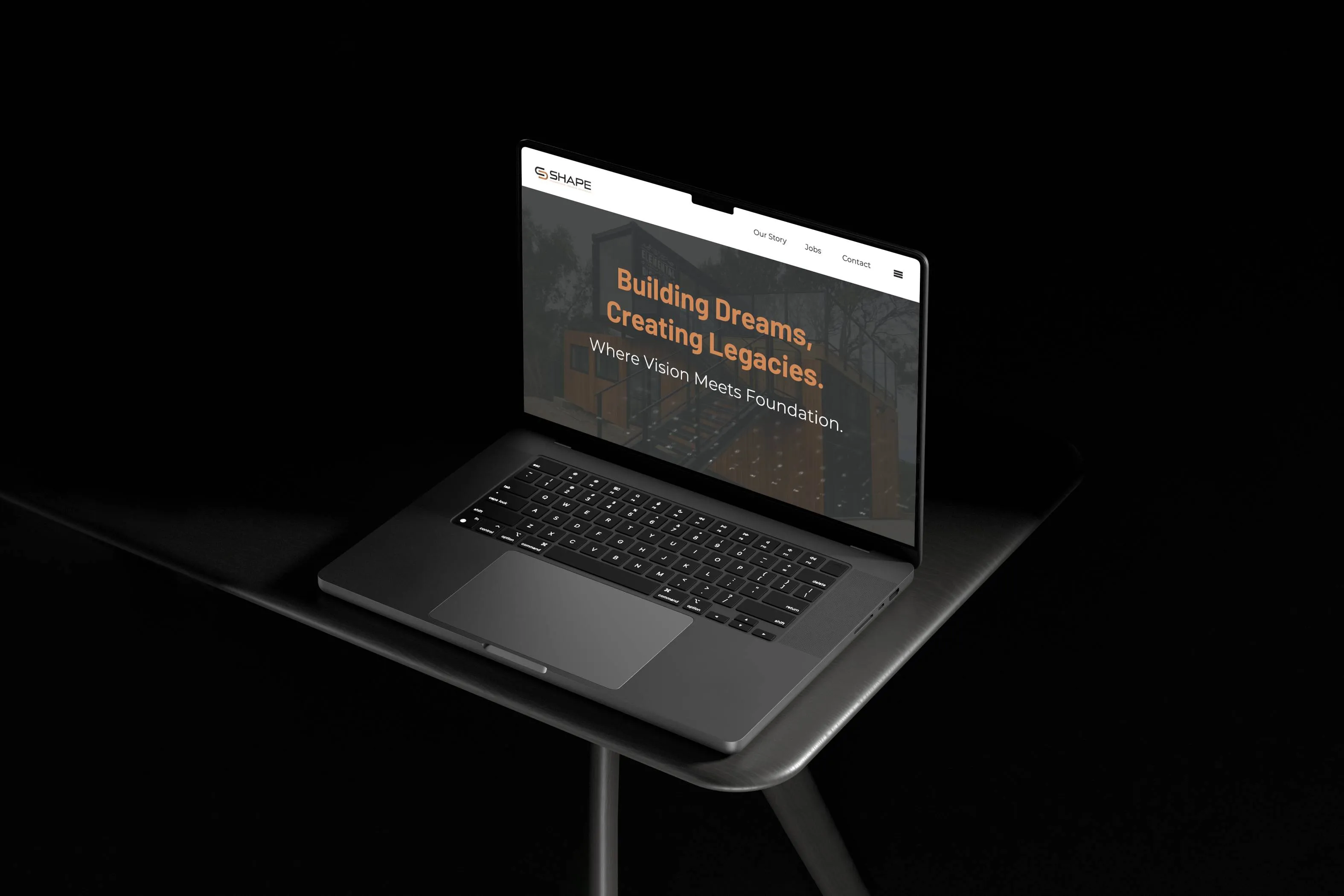 Shape Construction website 2