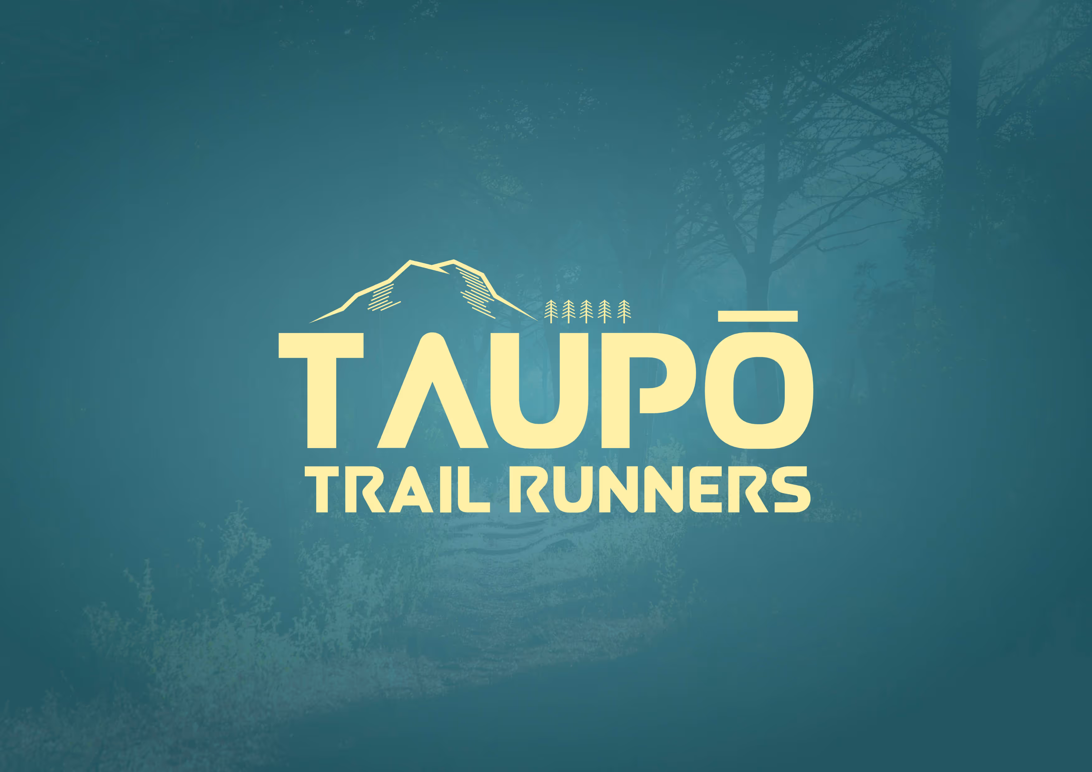 The Taupo Trail Runners Logo on a green background