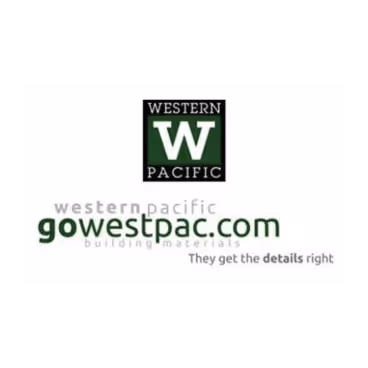 Western Pacific logo with text gowestpac.com building materials and slogan They get the details right.