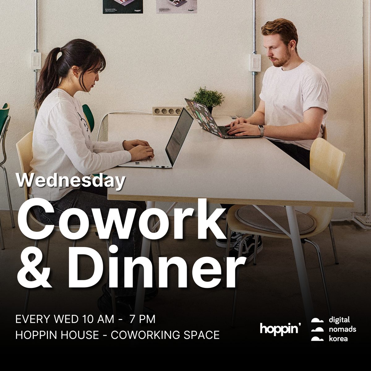 46th | Coworking & Community Dinner @ Hoppin House 💻 event cover