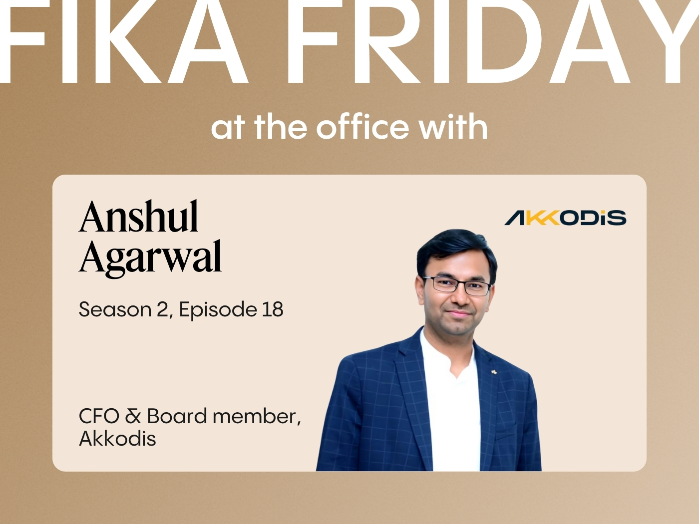 Anshul is Chief Financial Officer and Board member of Akkodis in India, a global digital engineering company and part of the larger Adecco Group from Switzerland.