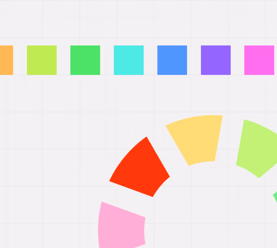Screenshot of a close up of chevron diagrams as created by Chevron Diagrams, which is in fact the only Miro plugin that gives you the freedom to create Chevron Diagrams. 