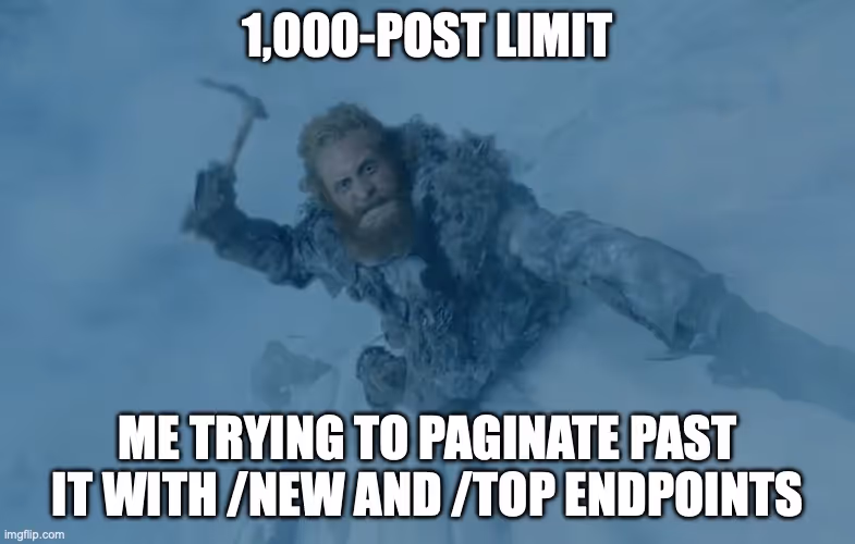 1,000-post limit wall meme