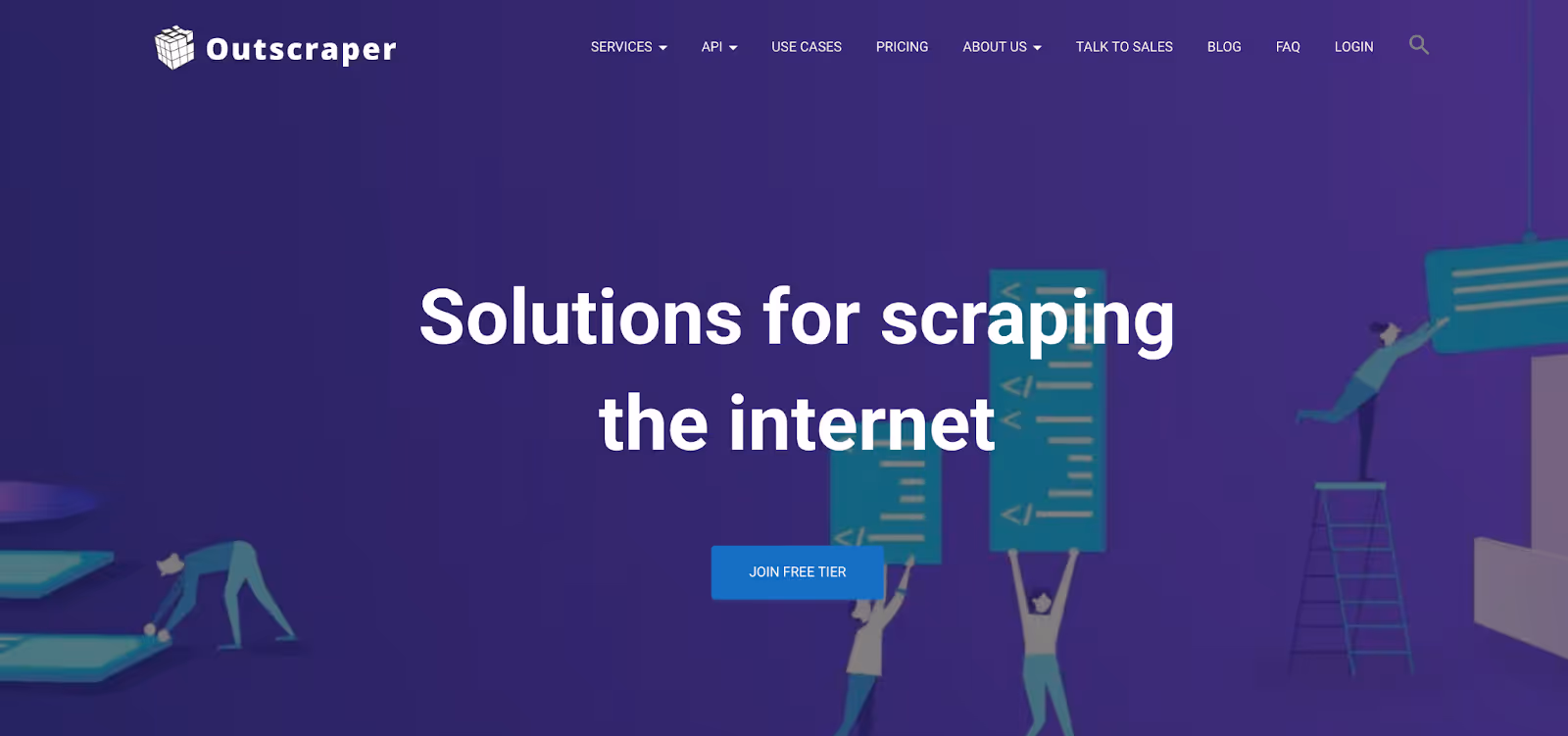 Outscraper home page