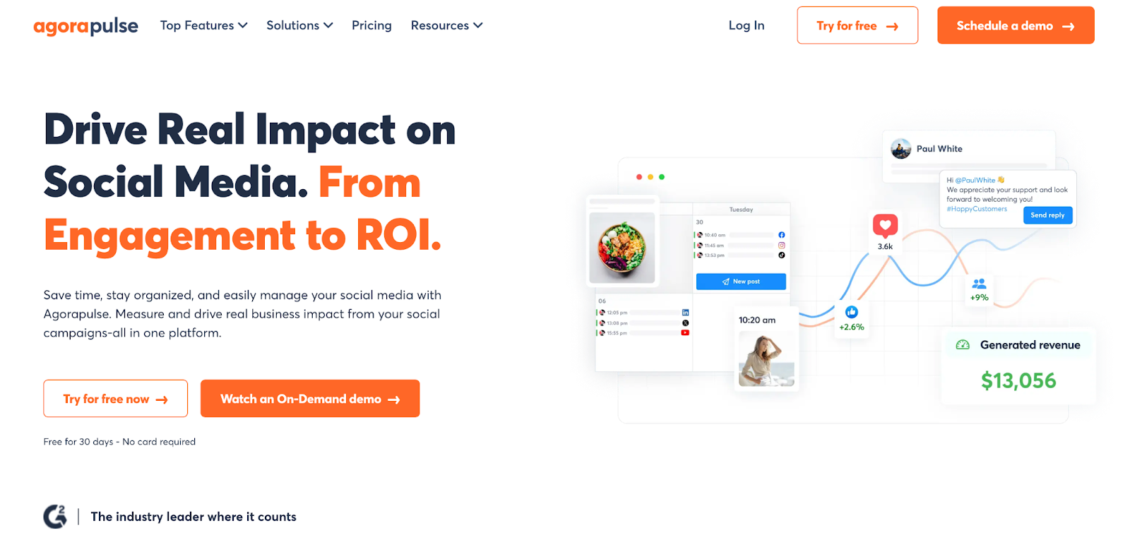 Agorapulse home page