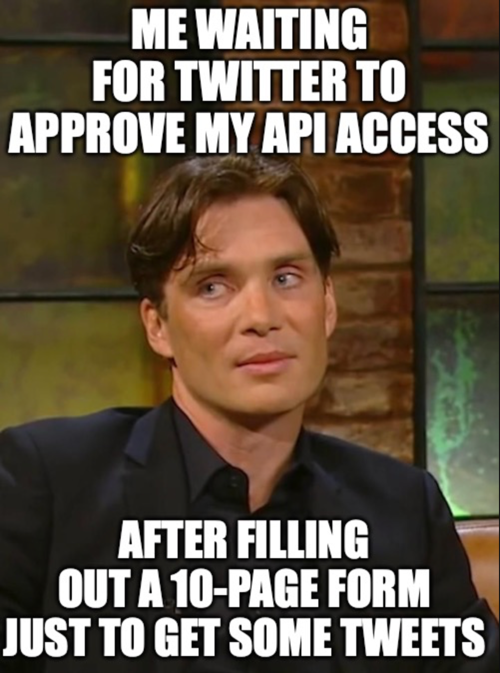 Twitter API Authentifizierungsprozess Meme