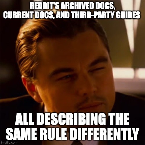 Suspicious Leo – Reddit docs disagreeing on compliance and terms of use