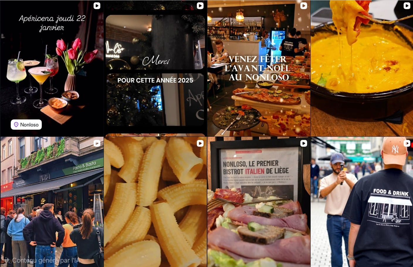 Reels and social media videos created by Bizbold for Nonloso.