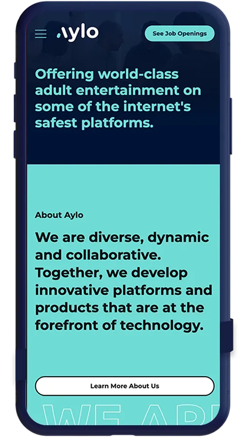 Aylo mobile screen showcasing premium subscription offer, illustrating Blockchain‑Ads’ ability to capture high‑value premium adult subscribers.