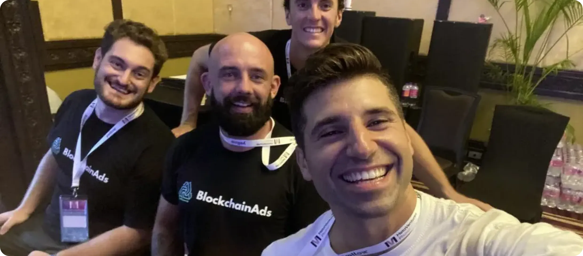cross section of some of Blockchain-Ads team members including Vlad and Jack (co-founders), and other members